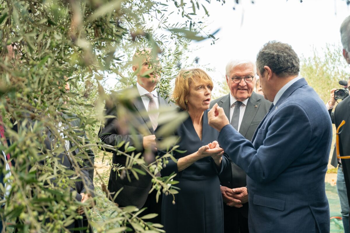 Το ελαιοποιείο της Terra Creta επισκέφθηκε ο Γερμανός Πρόεδρος Σταϊνμάιερ